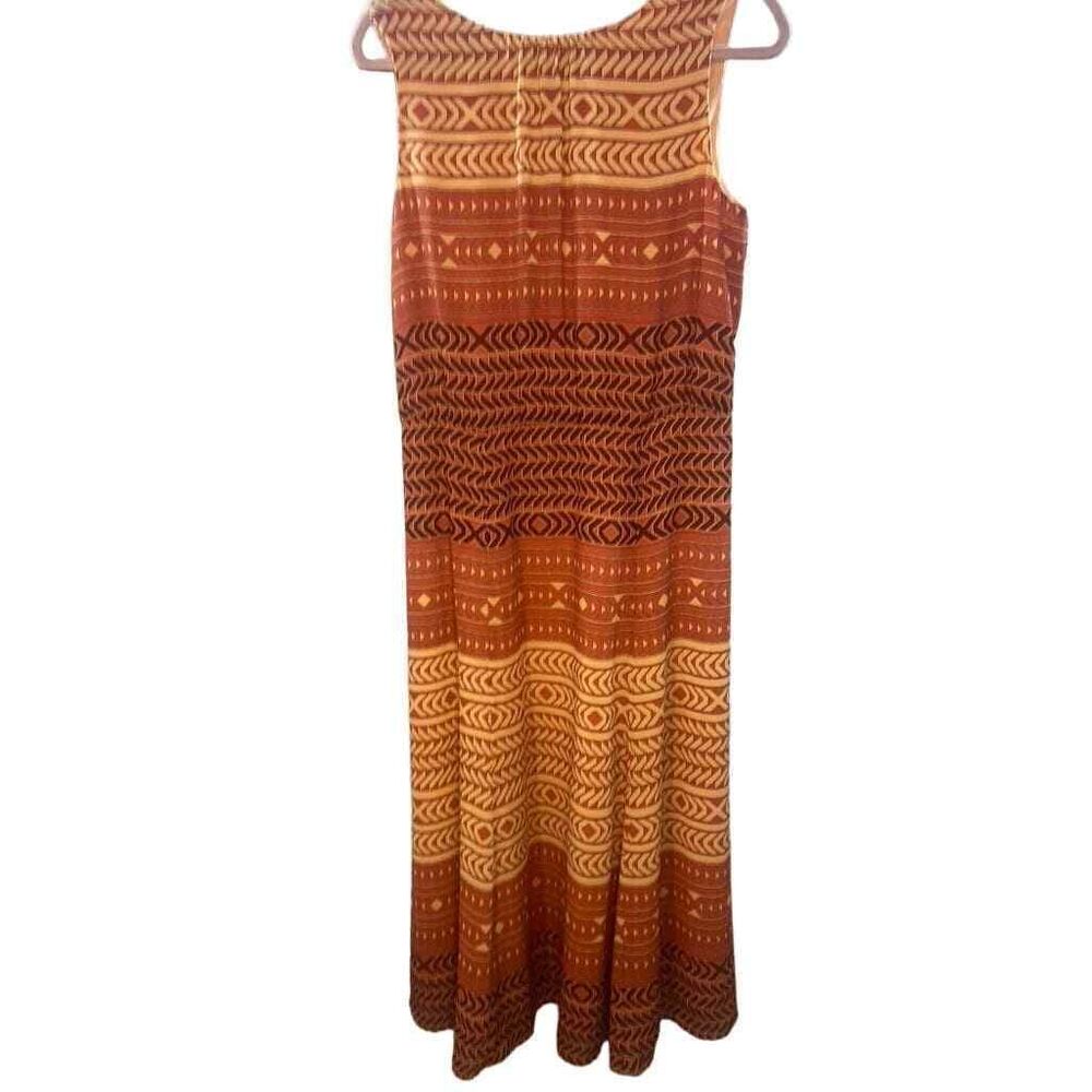 PENDLETON WOMENS SIZE 8 SLEEVELESS MIDI ORANGE DRESS LINED